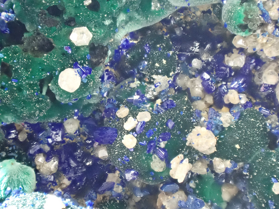 Azurite & Malachite & Cerussite