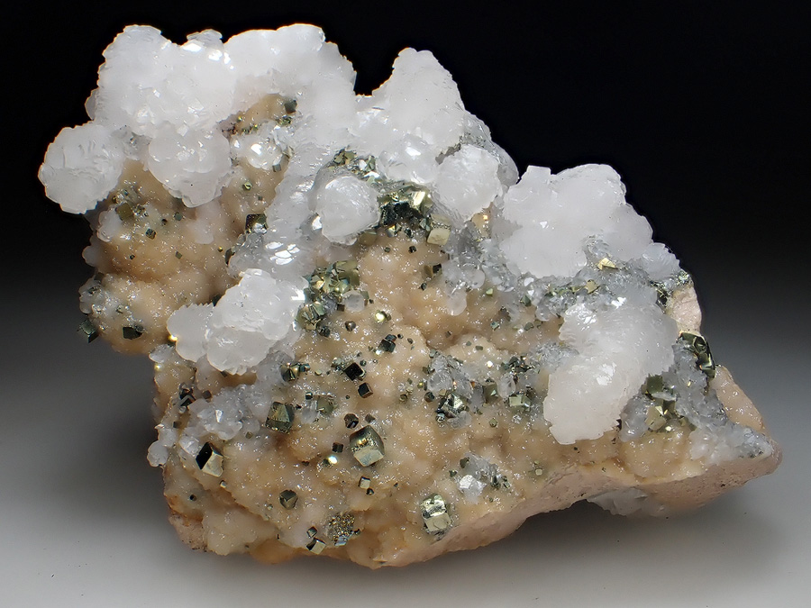 Calcite Pyrite & Rhodochrosite