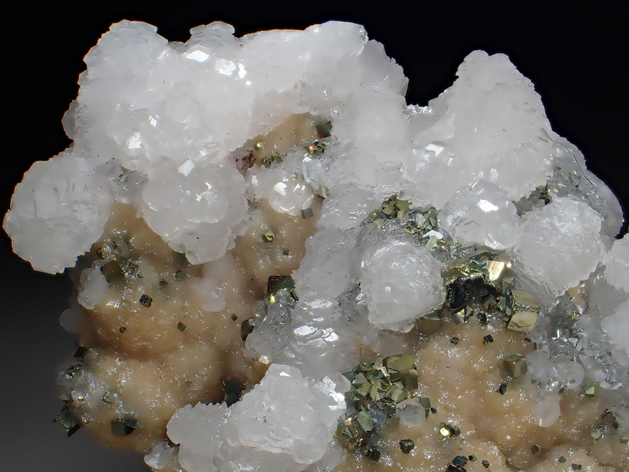 Calcite Pyrite & Rhodochrosite