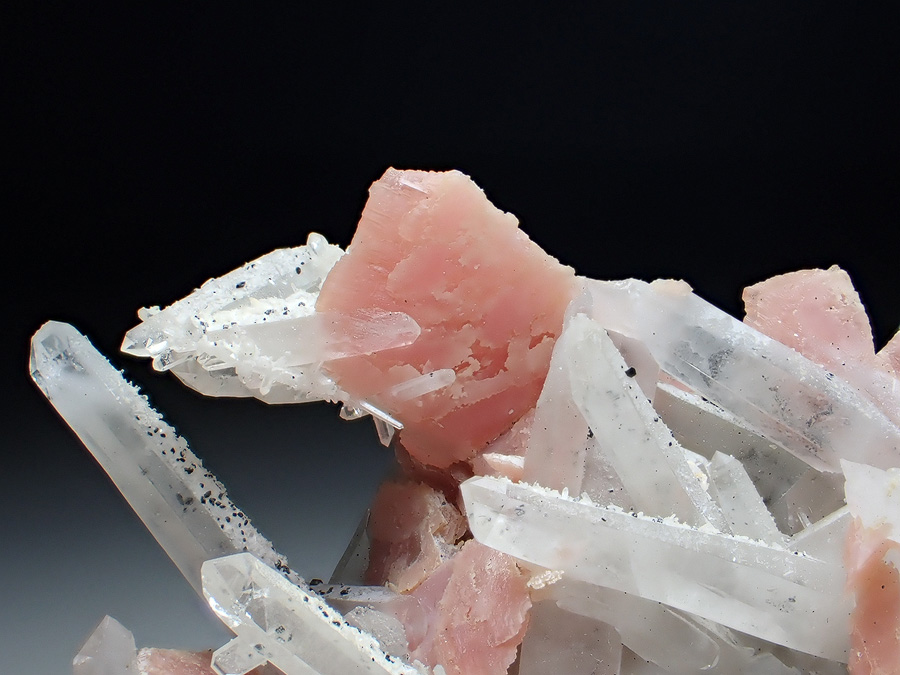 Rhodochrosite & Quartz