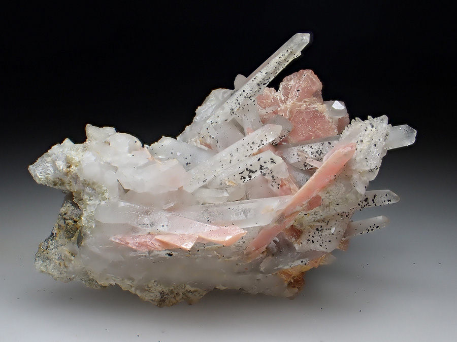 Rhodochrosite & Quartz