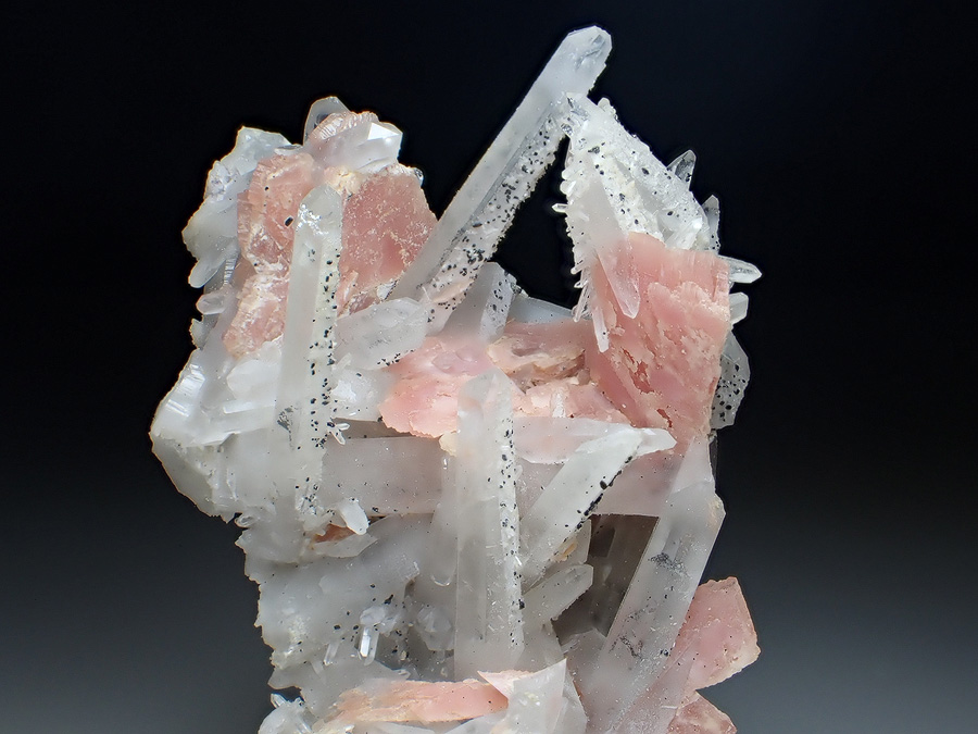Rhodochrosite & Quartz