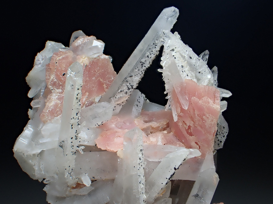 Rhodochrosite & Quartz