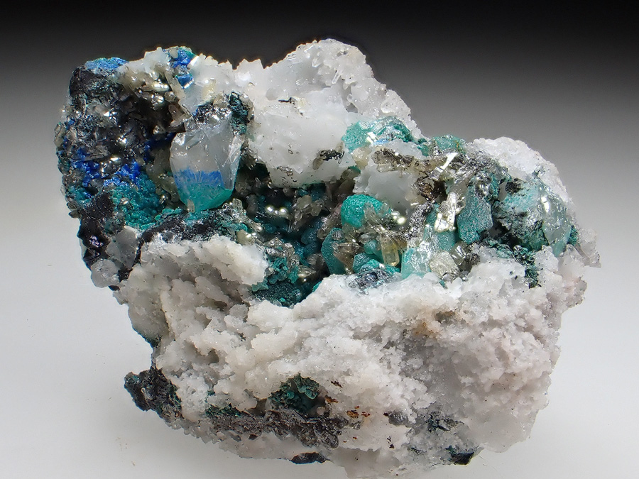 Mimetite Cerussite Linarite & Malachite
