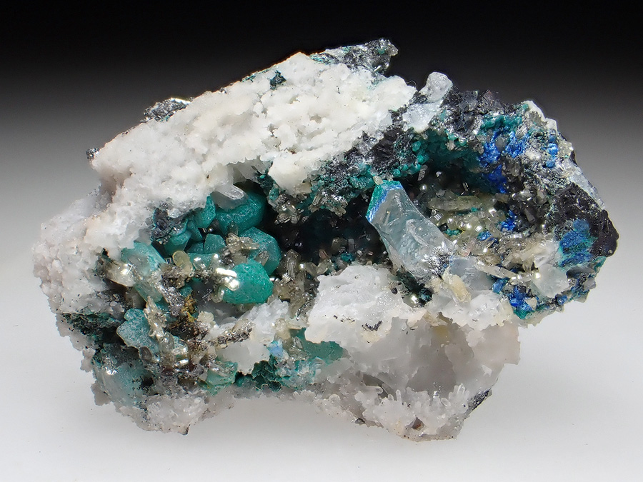 Mimetite Cerussite Linarite & Malachite