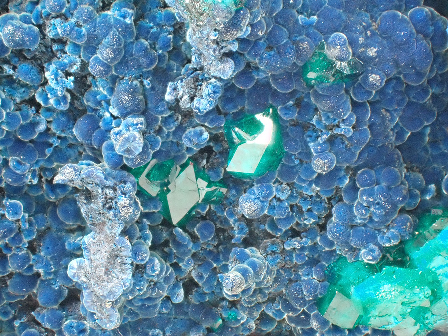 Dioptase Shattuckite & Malachite