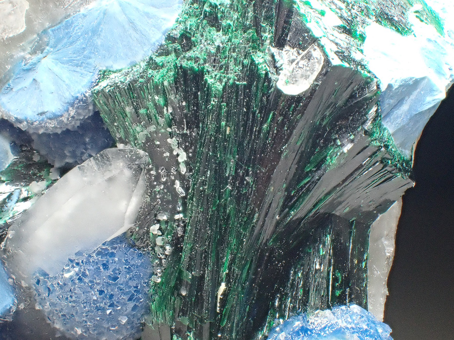 Shattuckite Malachite Quartz & Calcite