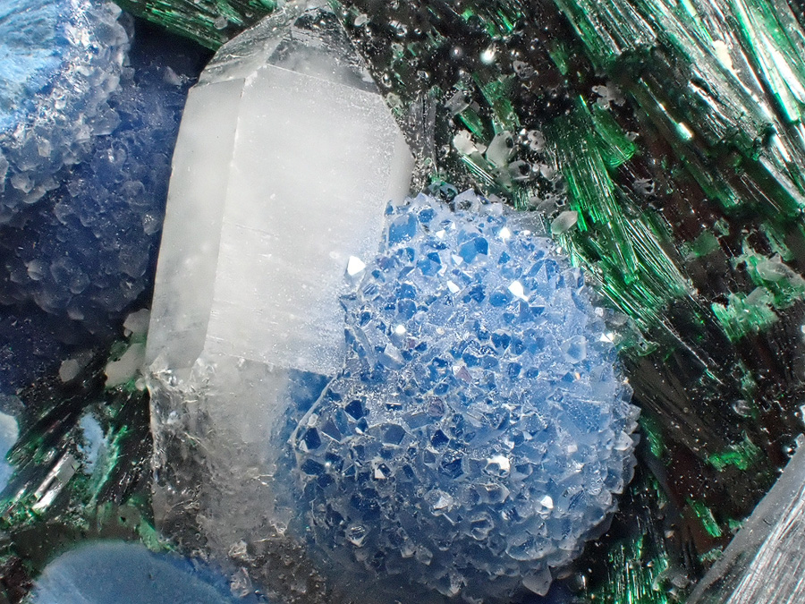 Shattuckite Malachite Quartz & Calcite