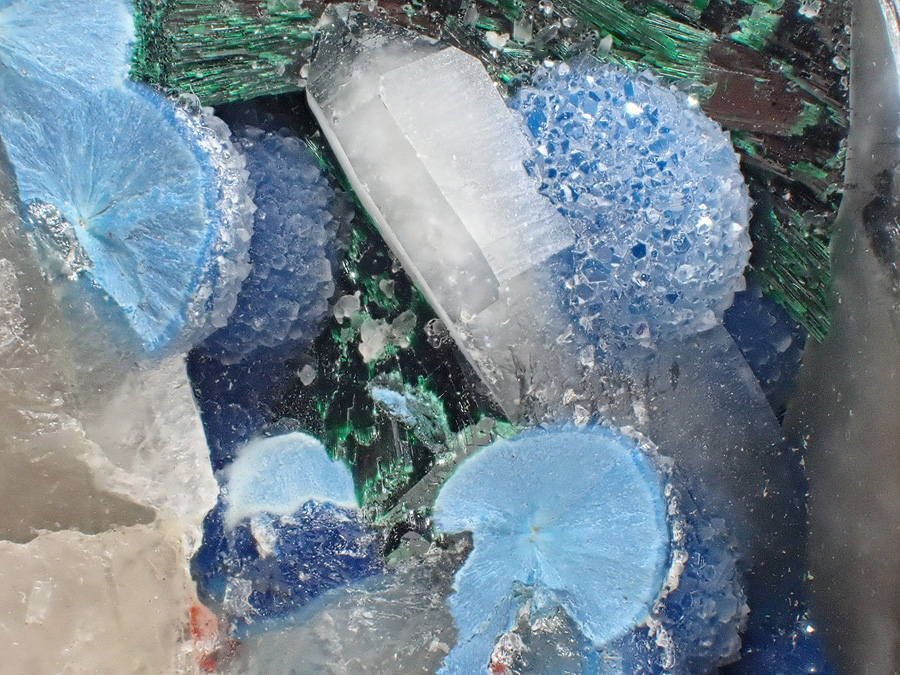 Shattuckite Malachite Quartz & Calcite