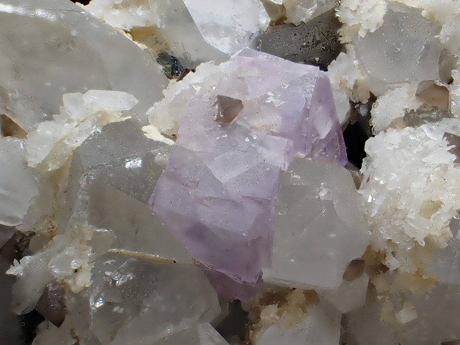 Fluorite Scheelite Quartz & Arsenopyrite