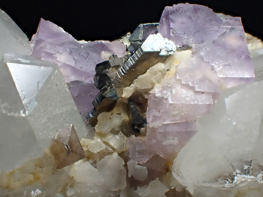 Fluorite Scheelite Quartz & Arsenopyrite