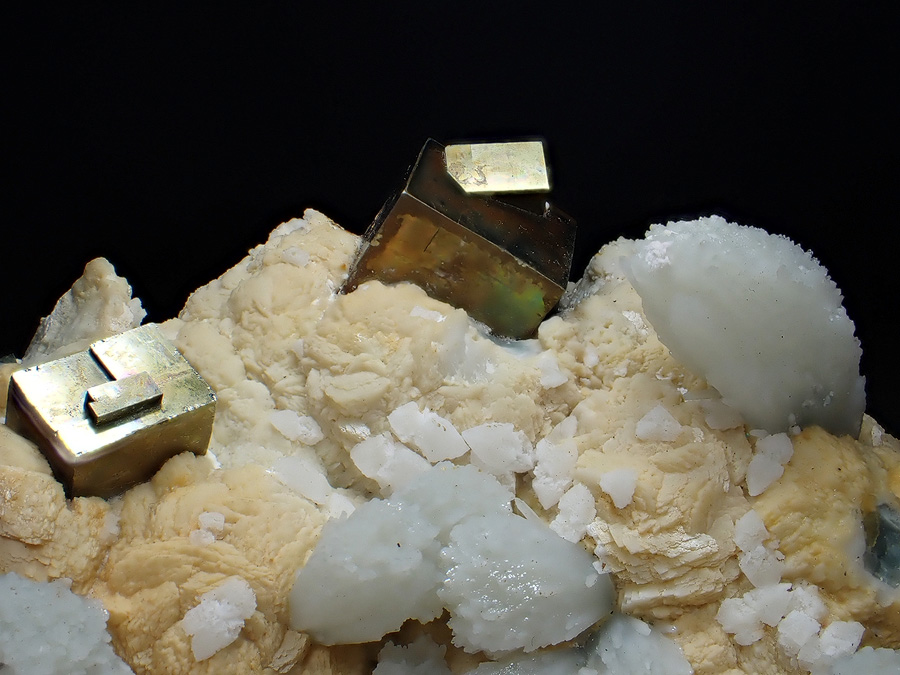 Pyrite Quartz Dolomite & Fluorite