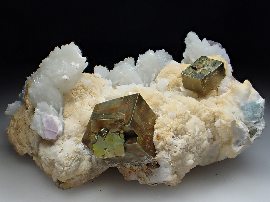 Pyrite Quartz Dolomite & Fluorite