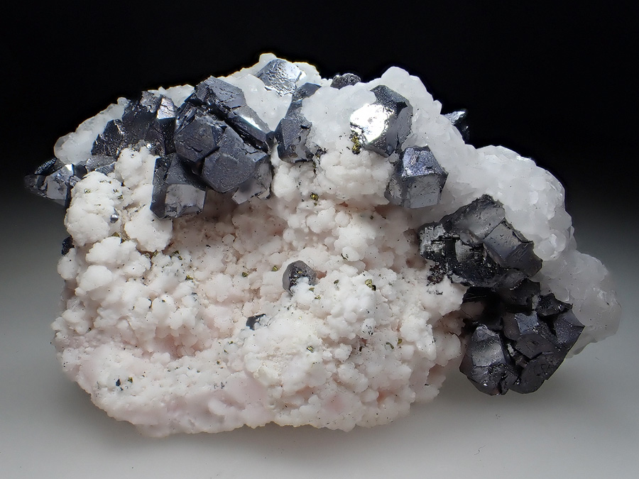 Rhodochrosite Galena & Calcite