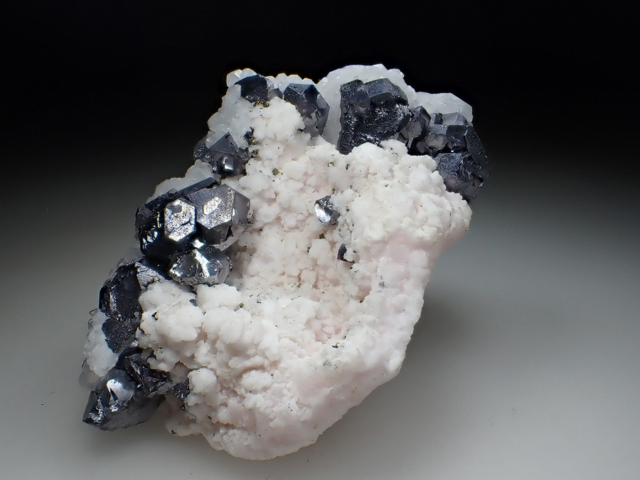 Rhodochrosite Galena & Calcite