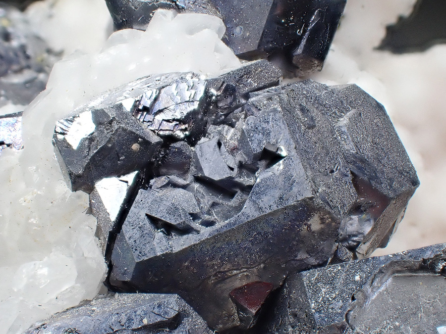 Rhodochrosite Galena & Calcite