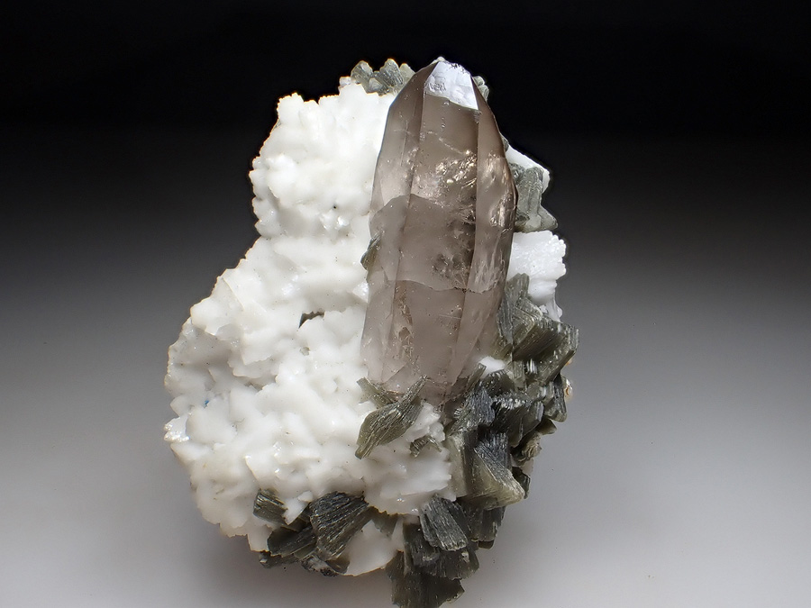 Smoky Quartz Muscovite & Albite