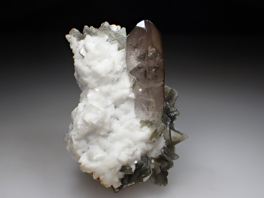 Smoky Quartz Muscovite & Albite