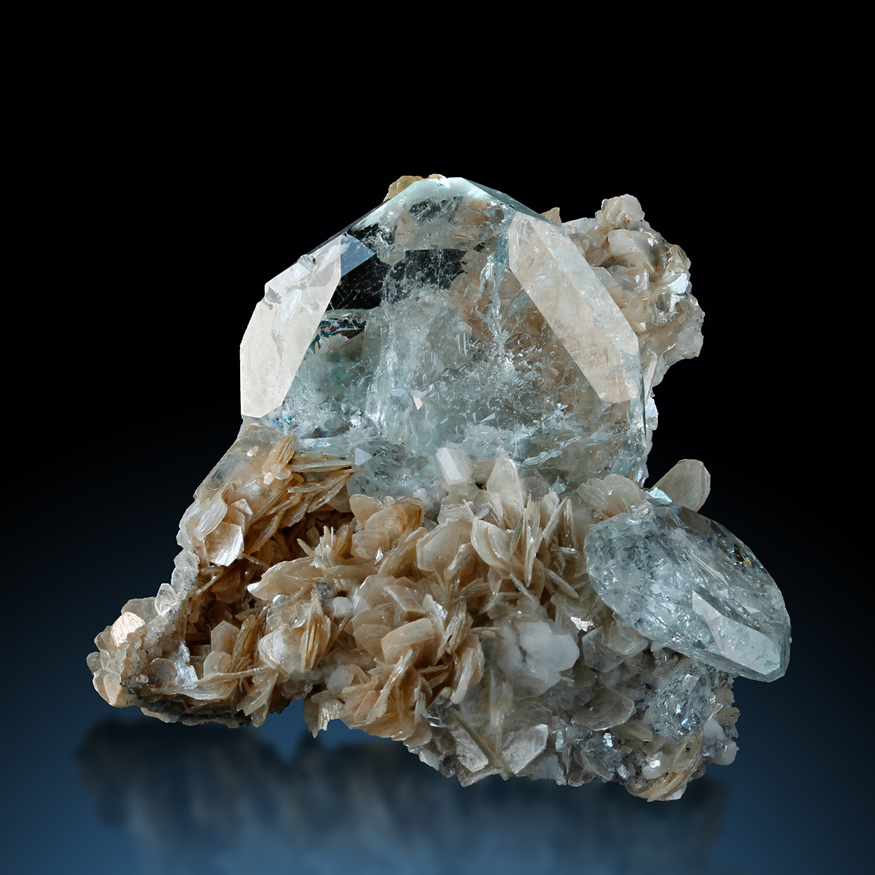 Aquamarine & Muscovite