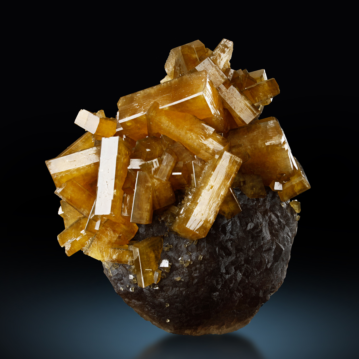 Baryte On Fluorite