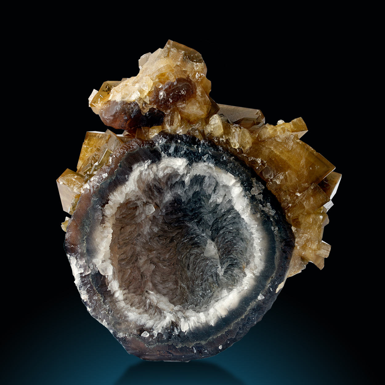Baryte On Fluorite