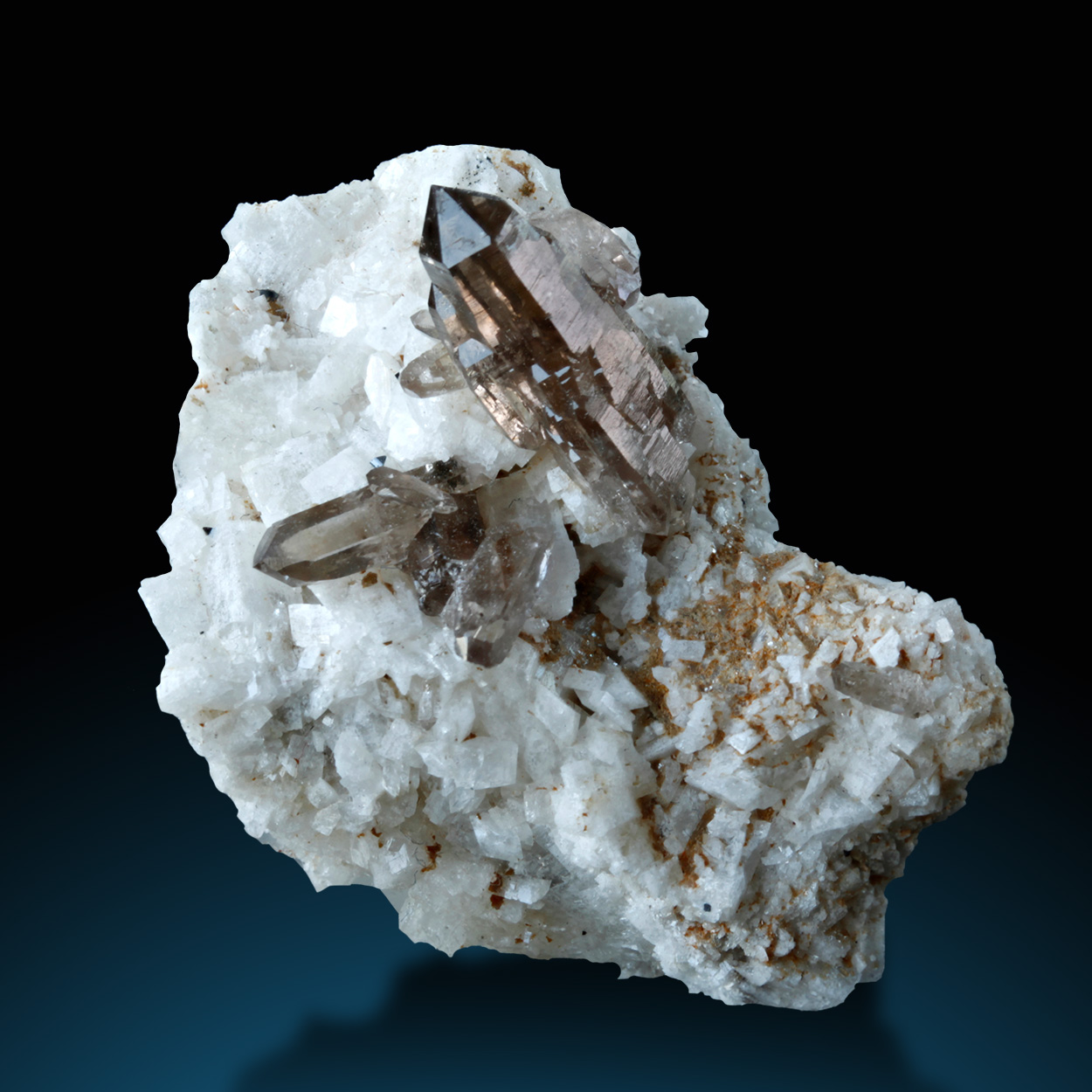 Smoky Quartz & Albite