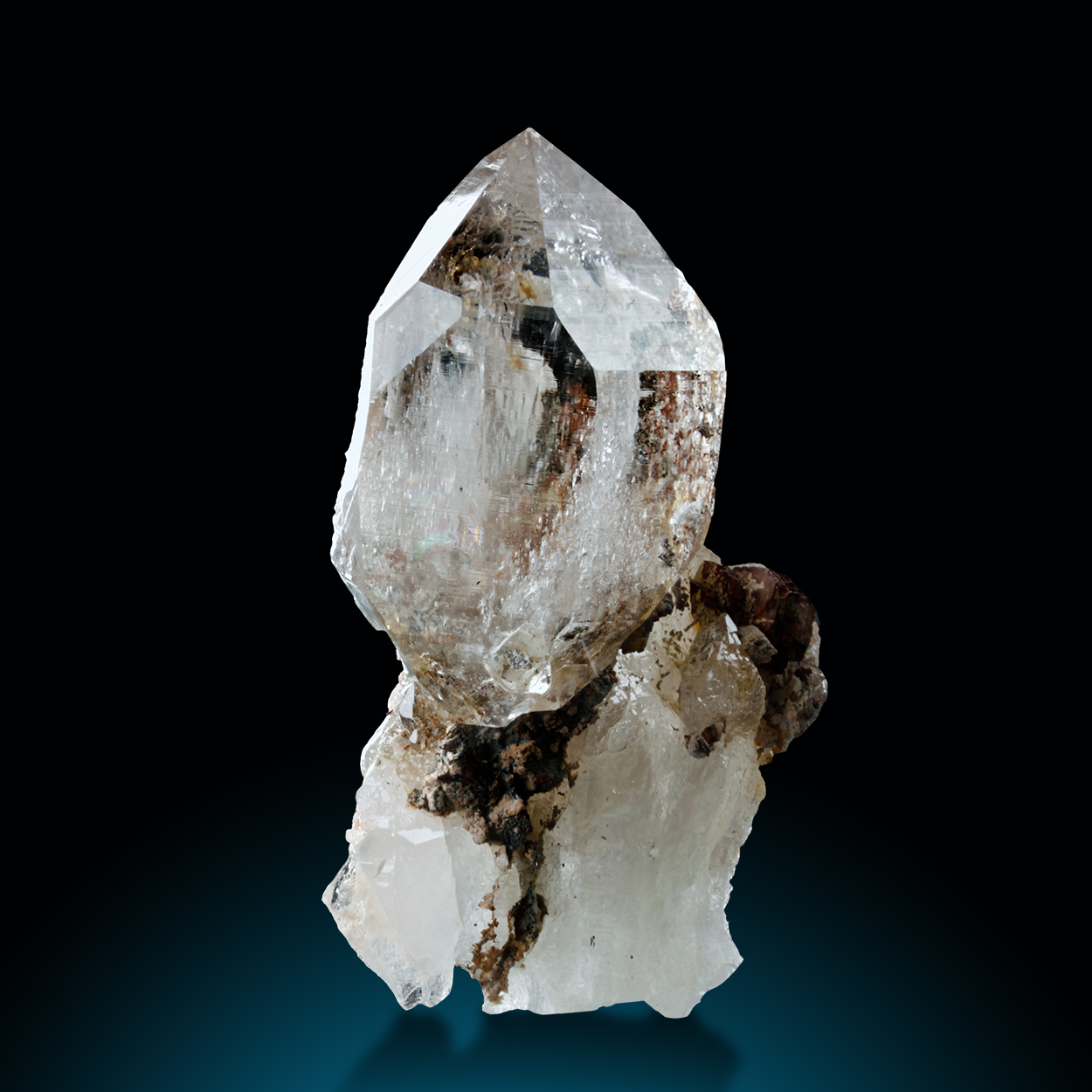 Rock Crystal & Siderite