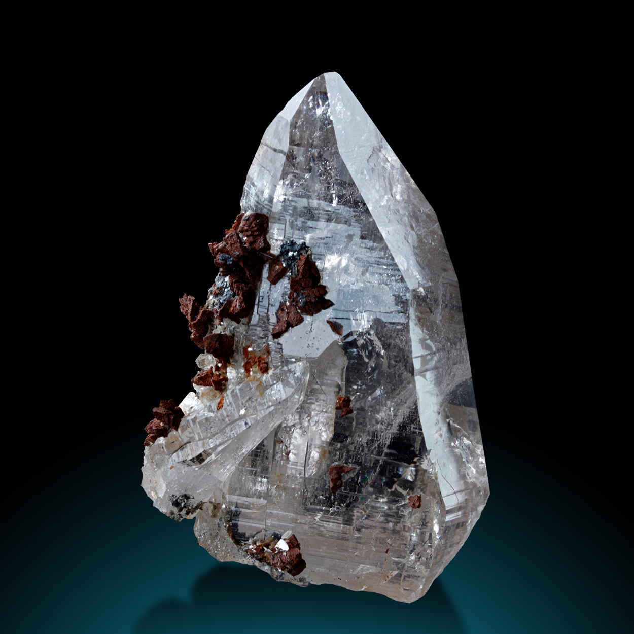 Rock Crystal With Ankerite