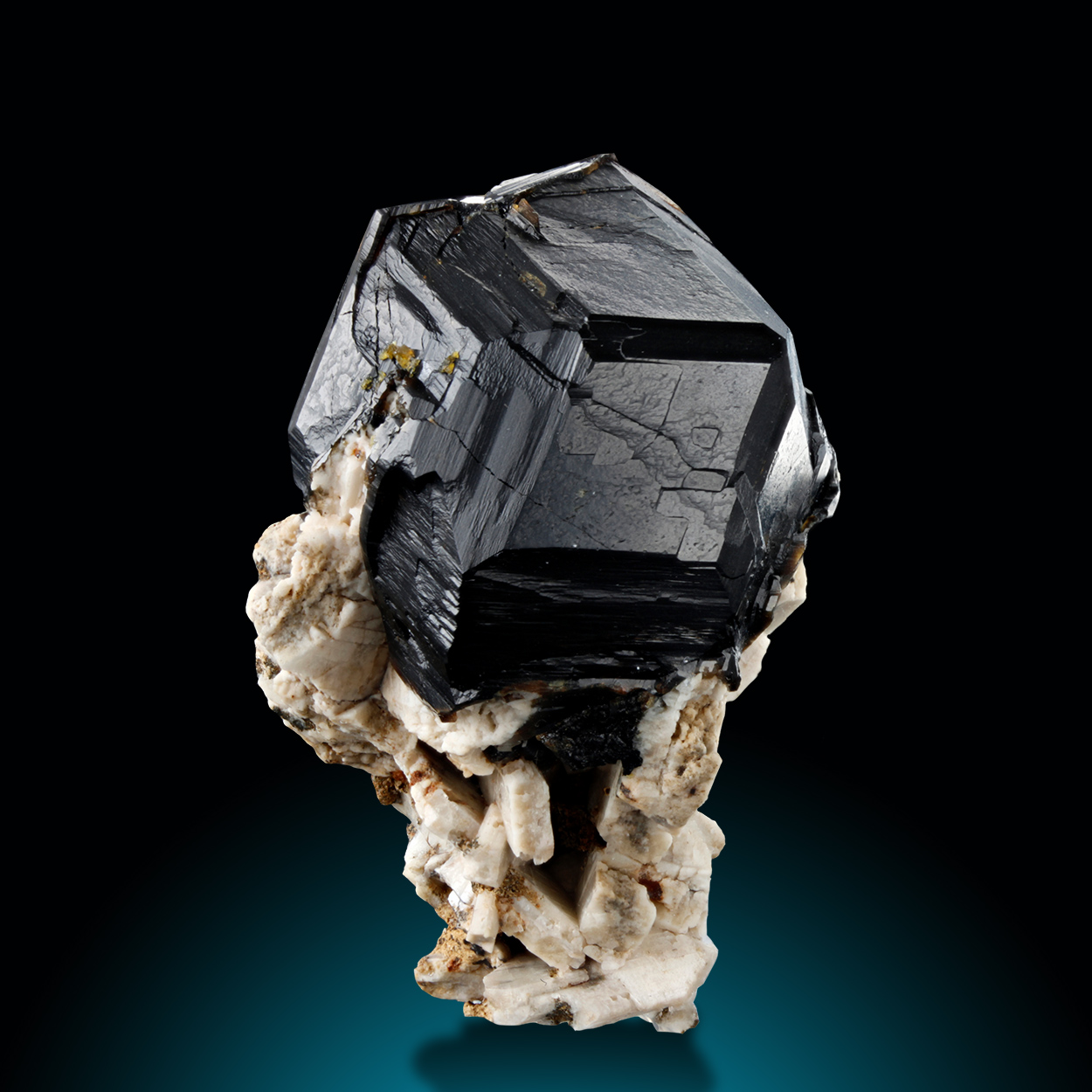 Andradite On Feldspar