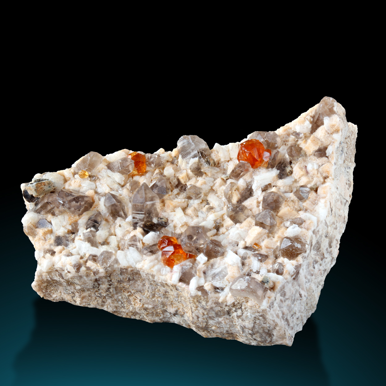 Spessartine & Smoky Quartz