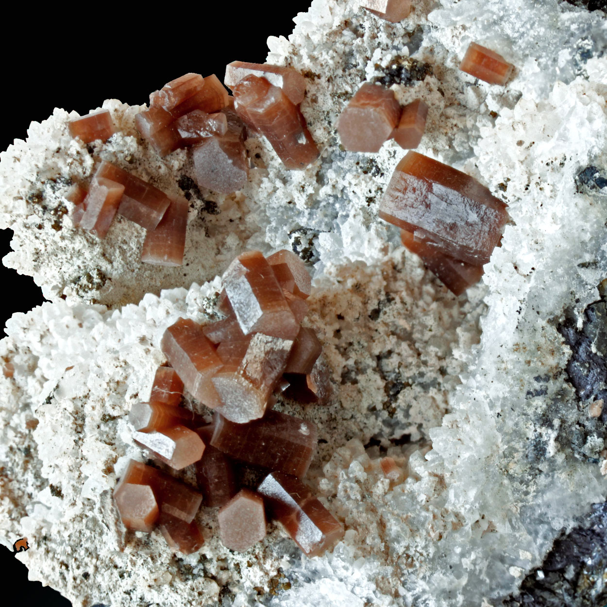 Pyromorphite On Quartz