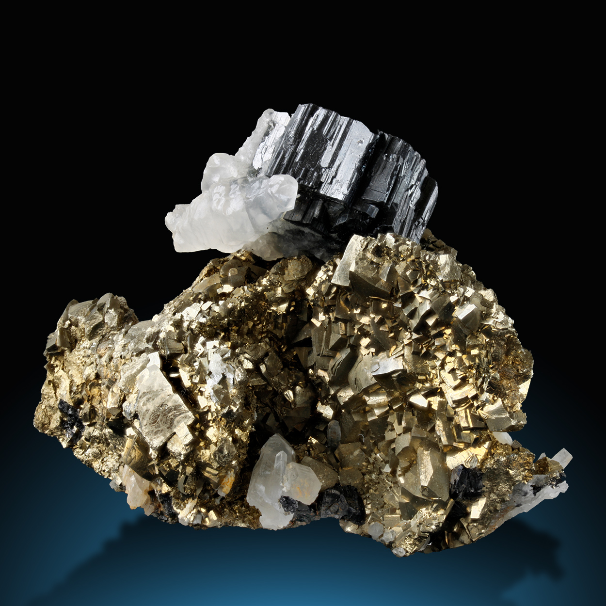Bournonite Pyrite Psm Pyrrhotite Calcite & Sphalerite