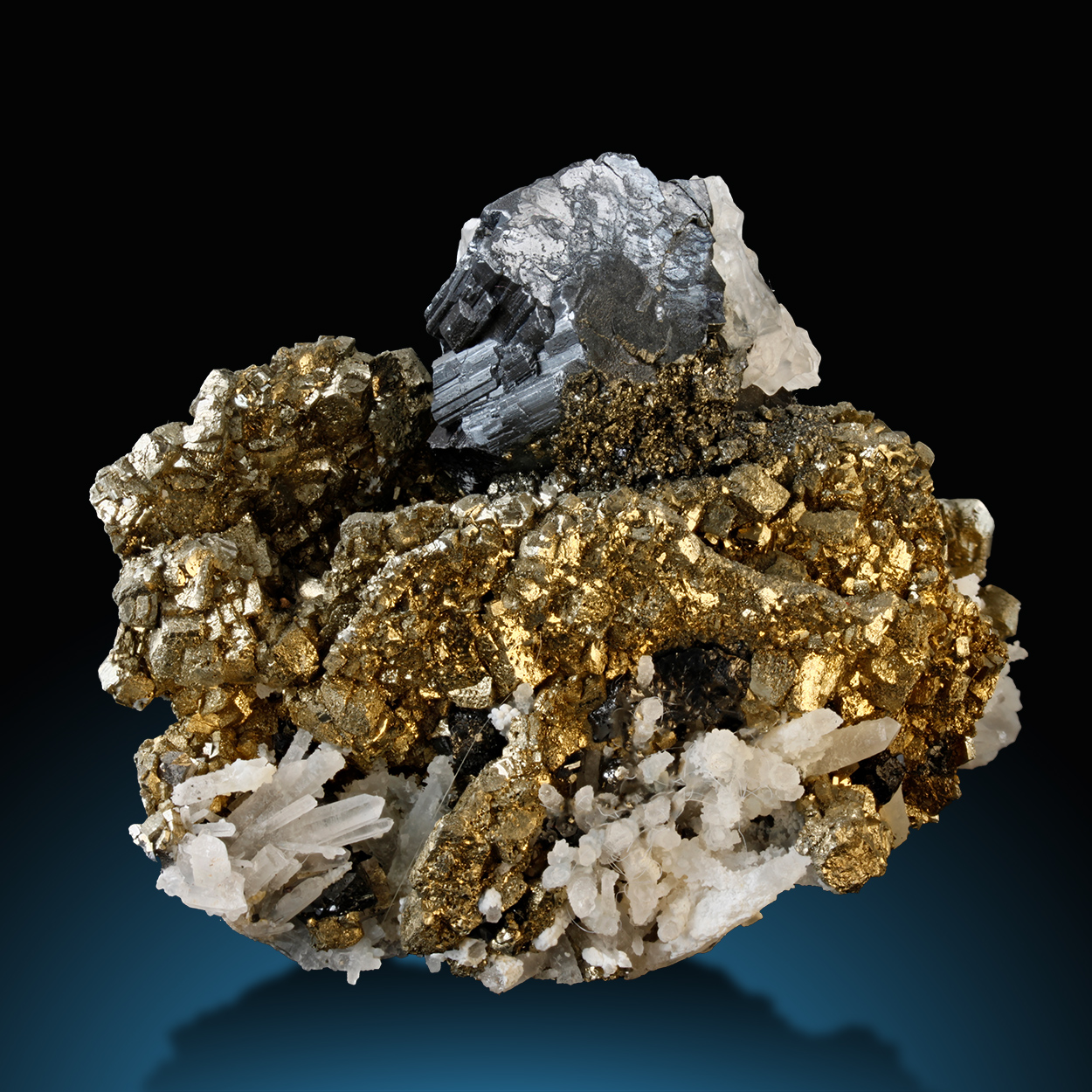 Bournonite Pyrite Psm Pyrrhotite Calcite & Sphalerite