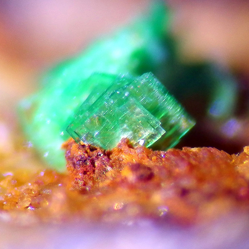 Zeunerite & Fluorite