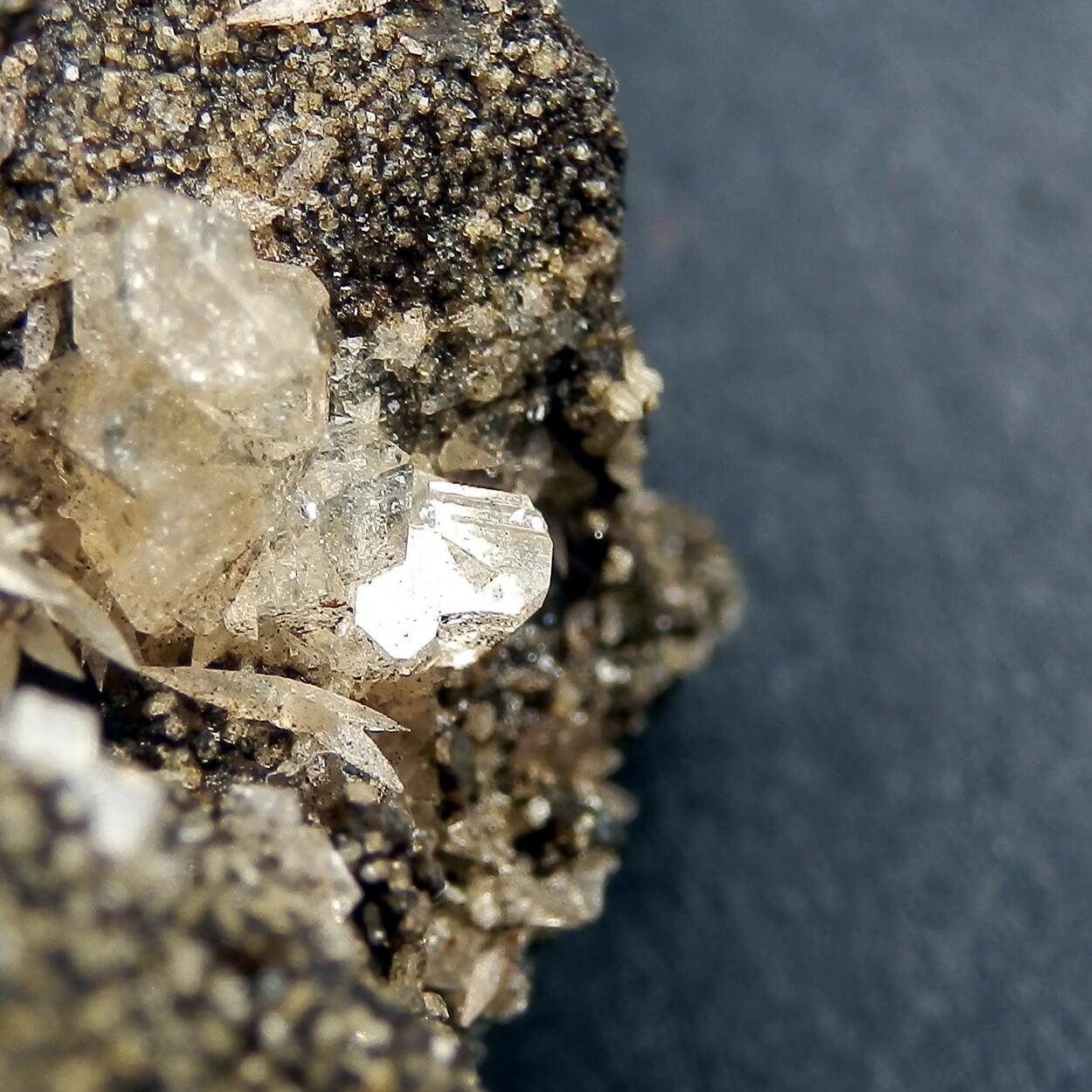 Phacolite & Calcite & Chabazite & Phillipsite