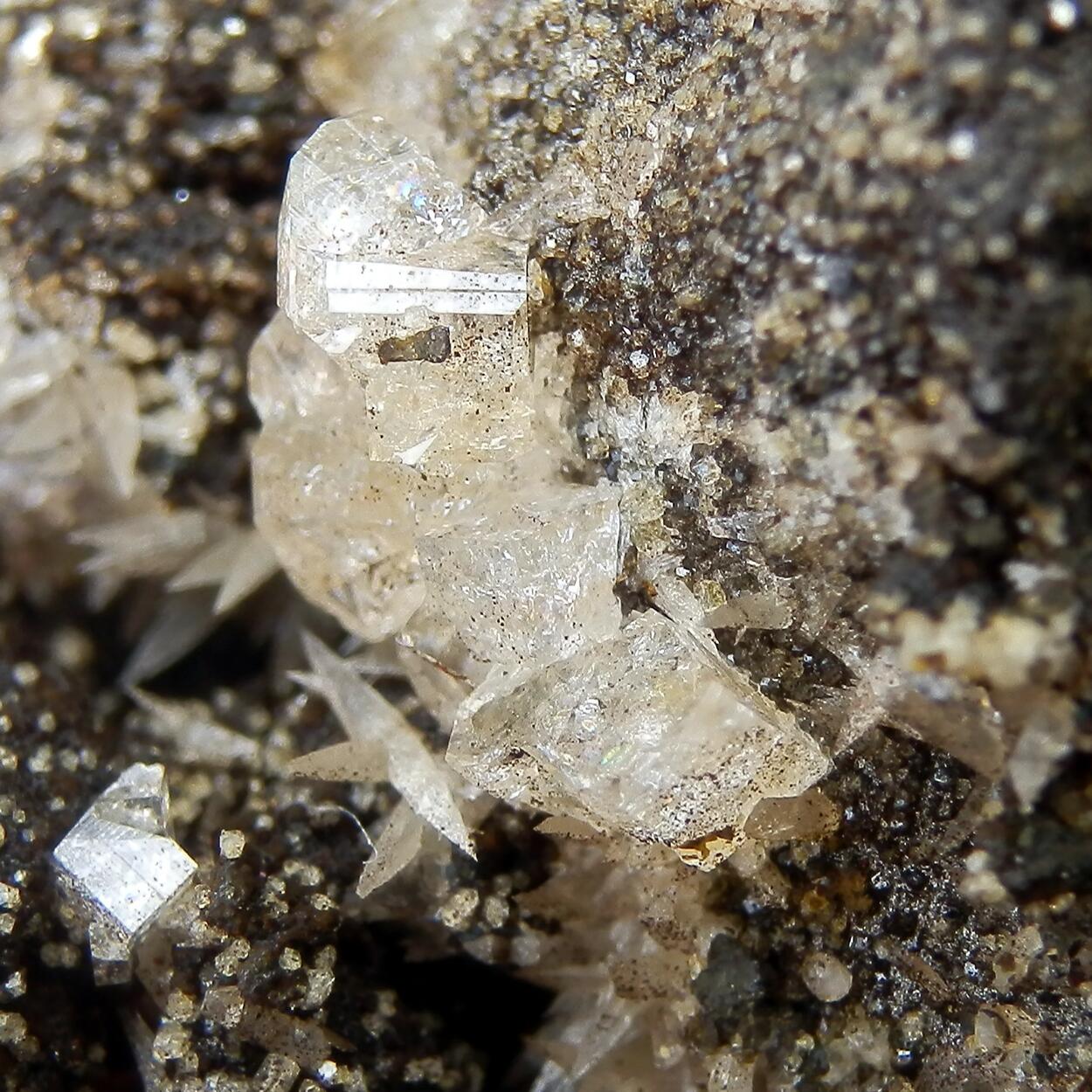 Phacolite & Calcite & Chabazite & Phillipsite