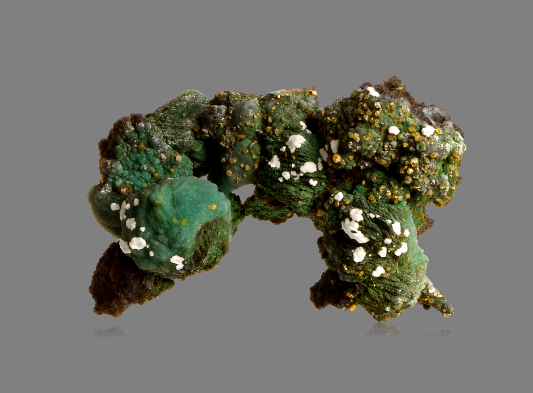 Wulfenite On Chrysocolla Psm Malachite Psm Azurite