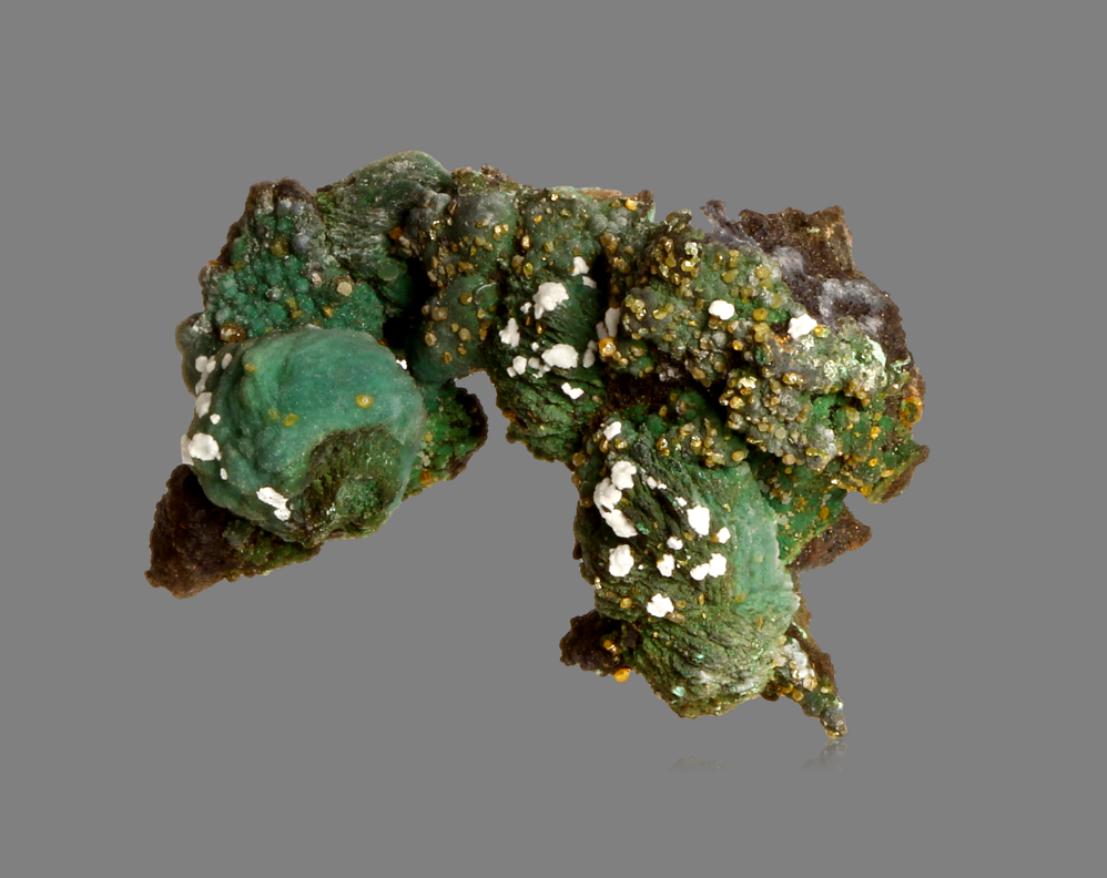 Wulfenite On Chrysocolla Psm Malachite Psm Azurite
