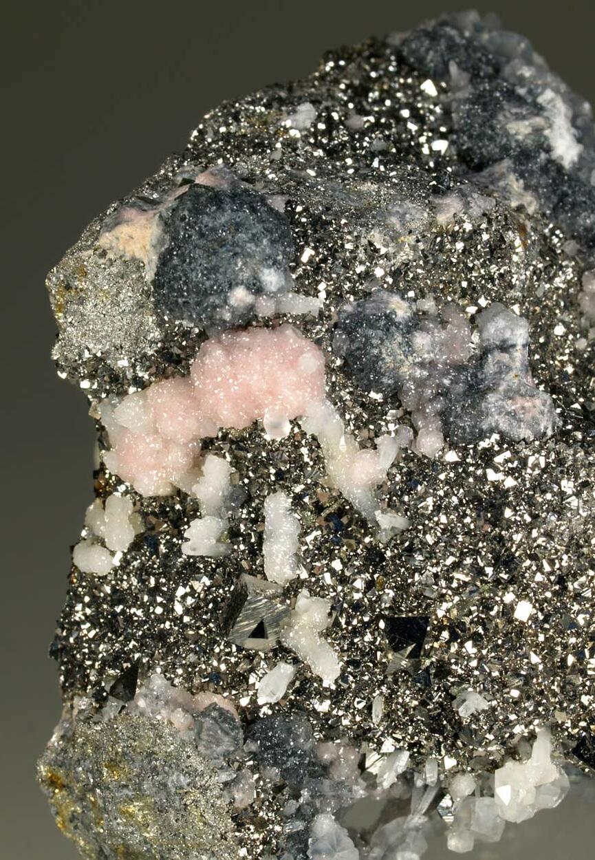 Arsenopyrite Manganoan Calcite Quartz & Boulangerite