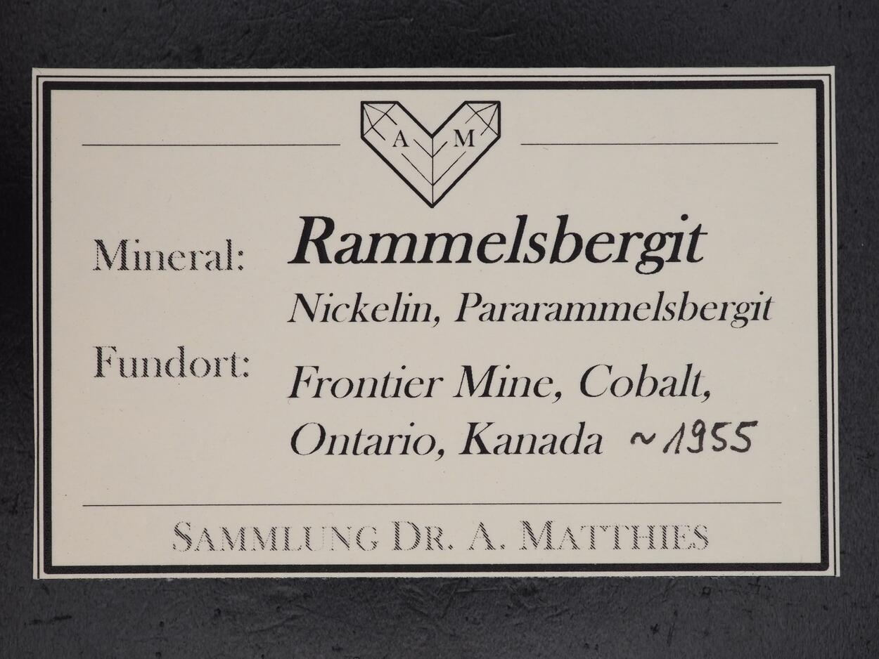 Rammelsbergite & Nickeline