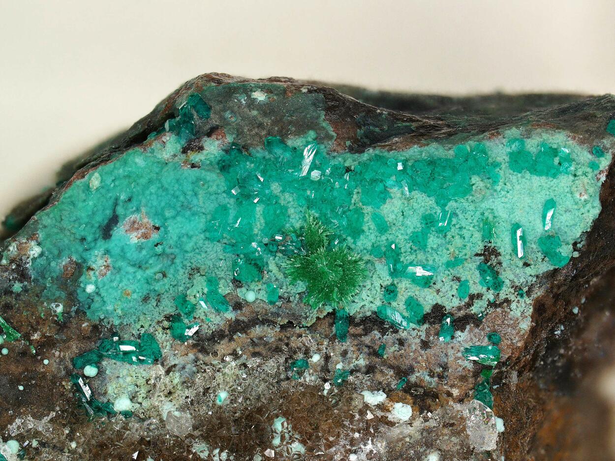 Dioptase & Malachite