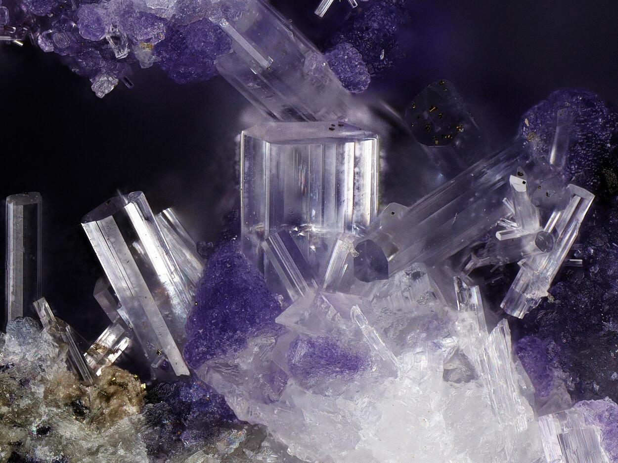 Dawsonite & Fluorite