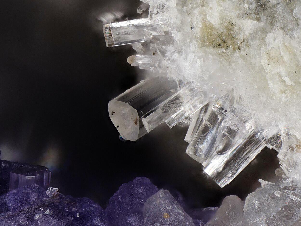 Dawsonite & Fluorite