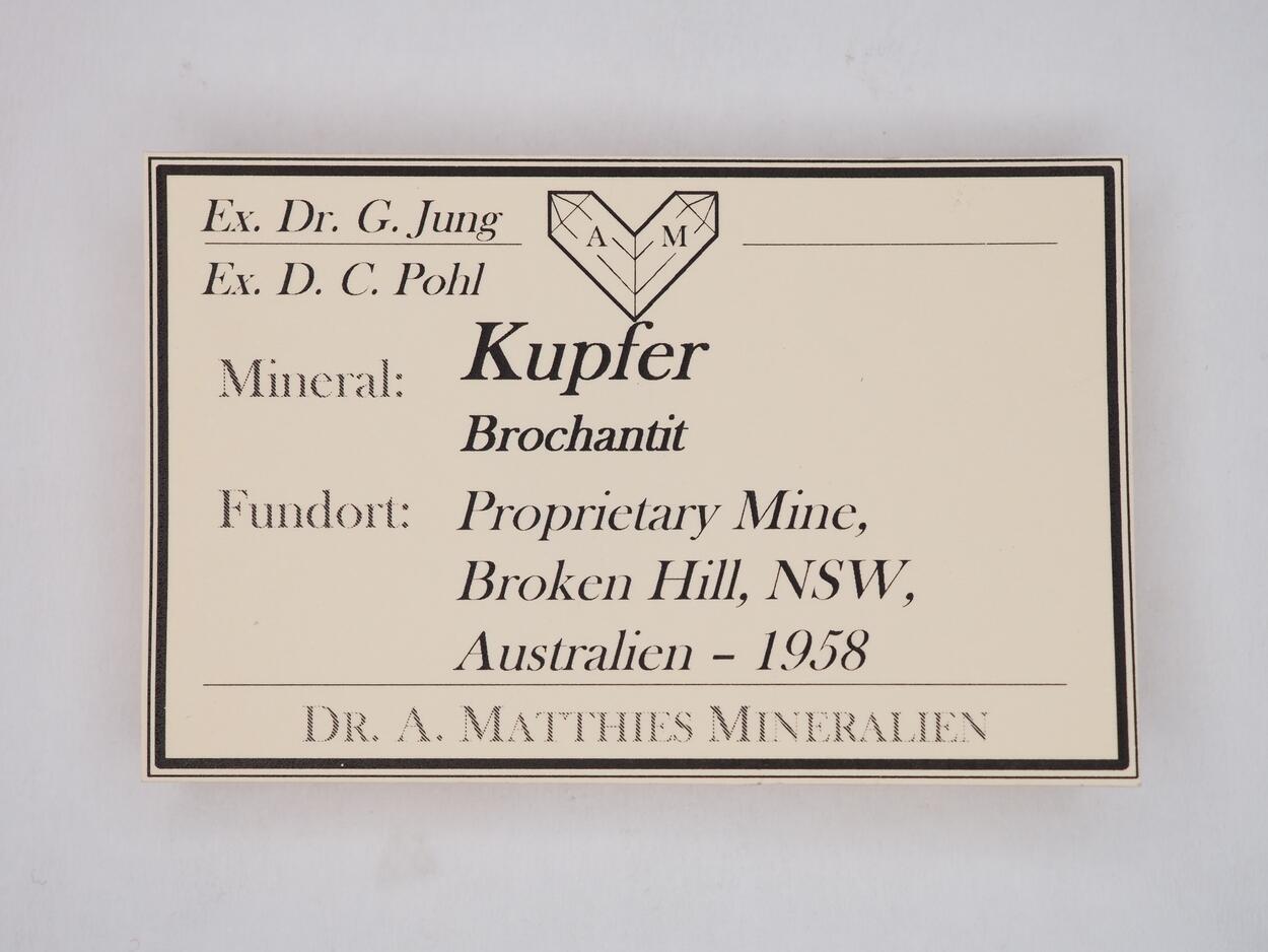 Native Copper & Brochantite