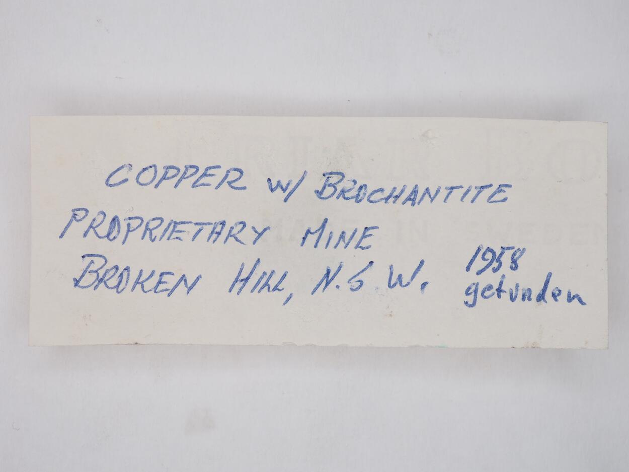 Native Copper & Brochantite