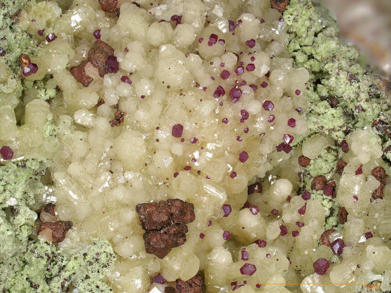 Copper With Cuprite & Smithsonite & Cerussite & Duftite