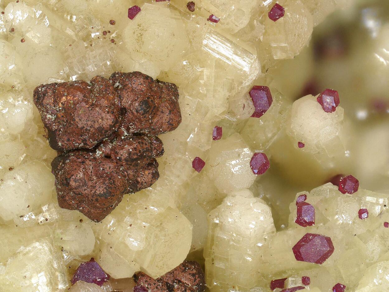 Copper With Cuprite & Smithsonite & Cerussite & Duftite