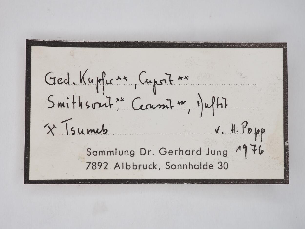 Copper With Cuprite & Smithsonite & Cerussite & Duftite