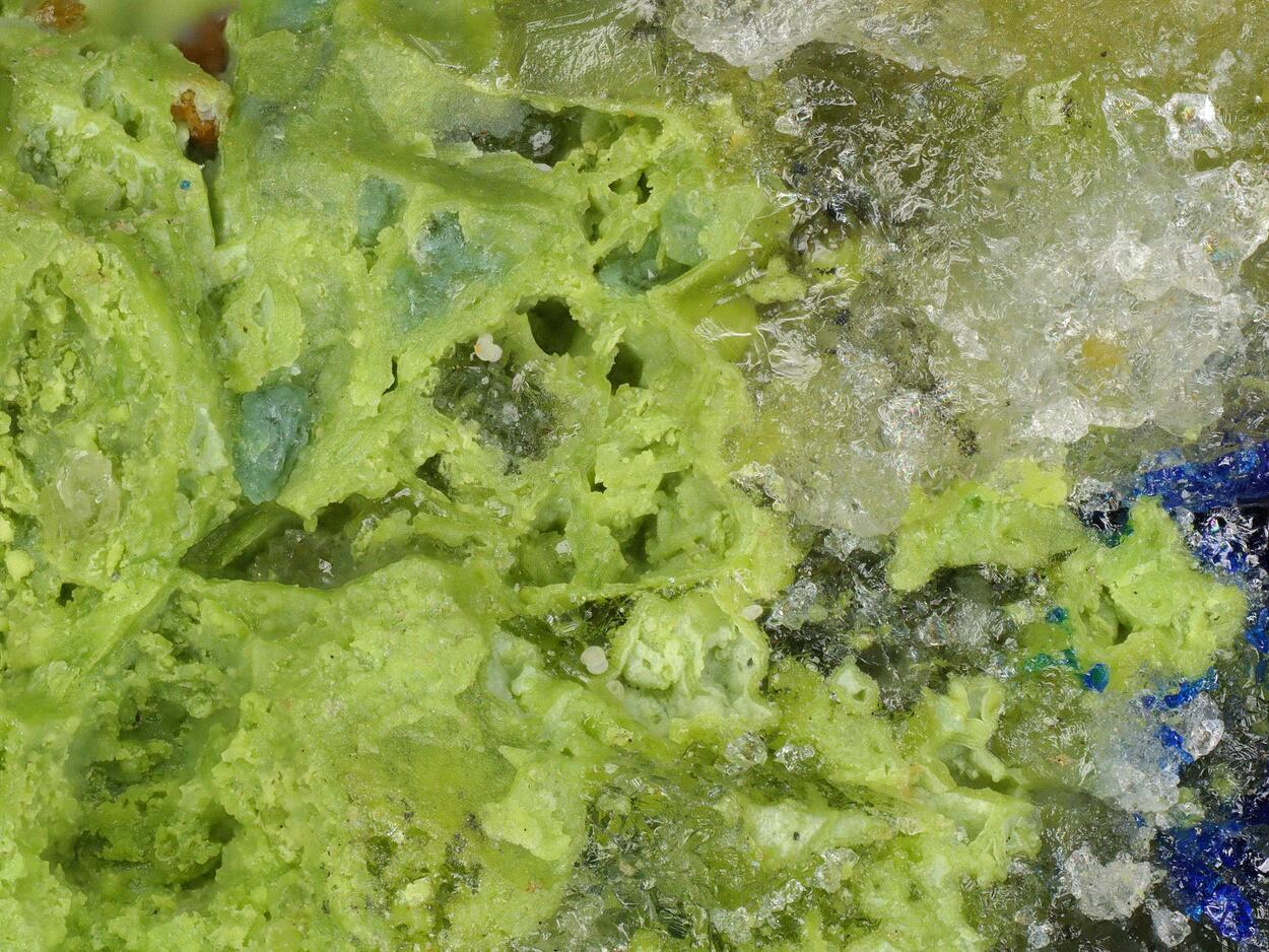 Stibiosegnitite & Azurite