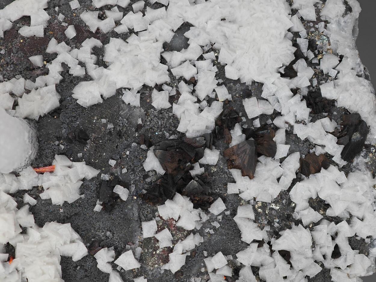 Tetrahedrite With Calcite & Dolomite & Realgar